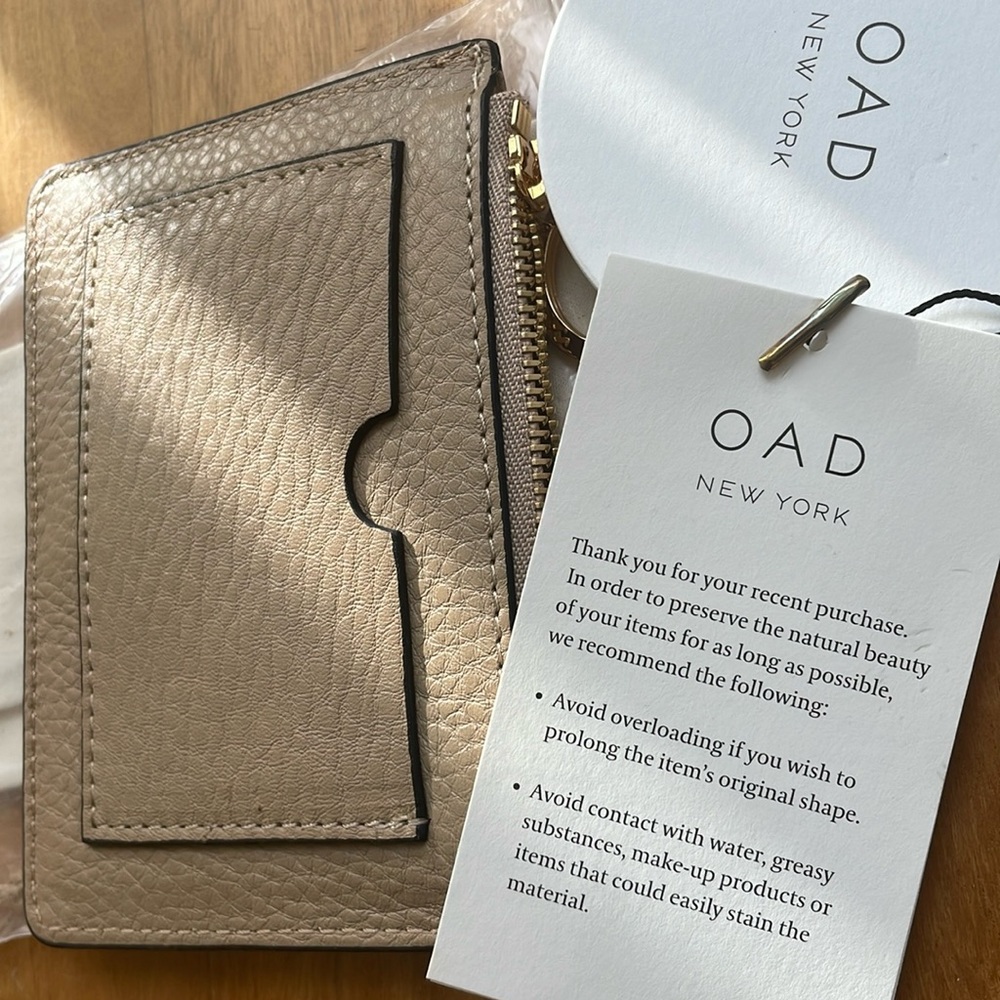 OAD New York Mini Slim Wallet Toasted Almond